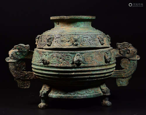 BRONZE CENSER WITH COVER