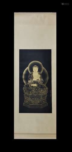 BUDDHA SCROLL BY ZHANG DAQIAN