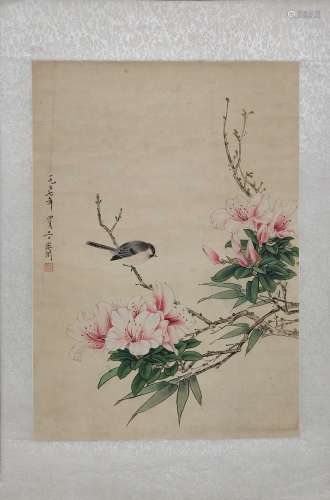 BIRDS FLOWERS PAINTING BY YU FEIYIN