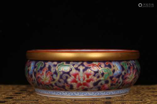 CLOISONNE GILT FOLIAGE BURNER