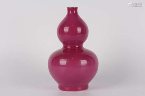 PINK GLAZING GOURD VASE