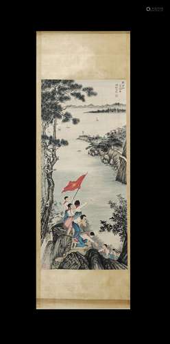 LANDSCAPE SCROLL BY QIAN SONG'AI