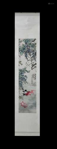 GOLDFISH SCROLL BY LU YIFEI