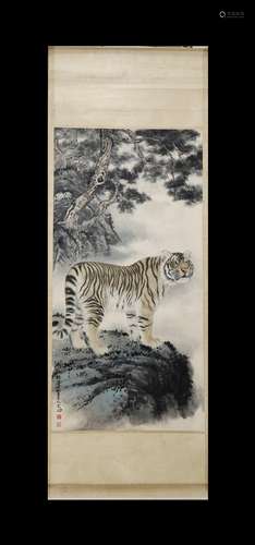 TIGER SCROLL BY FENG DAZHONG