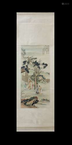 FIGURE SCROLL BY CHEN SHAOMEI