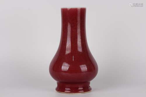 RED GLAZING VASE