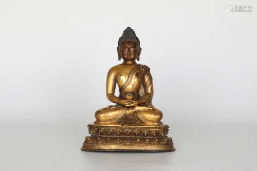 19th,Gilt Bronze Buddha