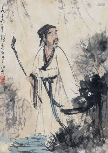 Fu Baoshi, figure painting