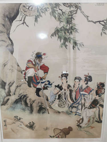 Liu Jizhen,Character story painting