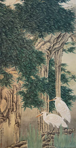 Xie Zhiliu,Bird and tree