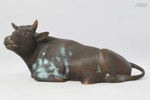 A Bronze Ox Figure Status