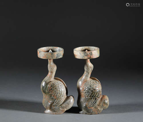 Hetian jade lamps from Han漢代和田玉燈盞