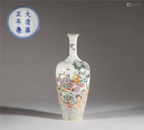 Familler rose vase from Qing清代粉彩八仙過海
故事瓶