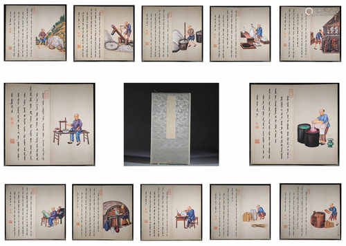 Painting album by Shining Lang from Qing清代三溪堂
珍藏郎世寧...