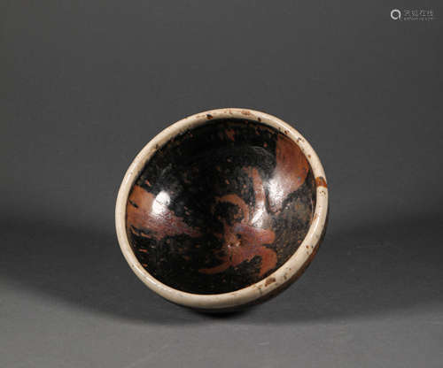 Brown glazed bowl from Song宋代醬釉瓷盞