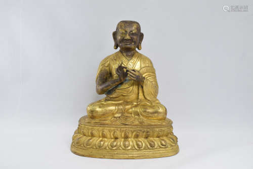 A Gilt Bronze Buddha Figure