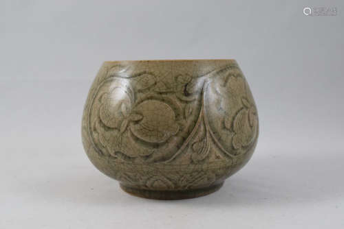 A YaoZhou Porcelain Carved Bowl