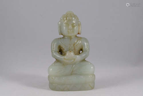 A Jade Buddha Figure Statue