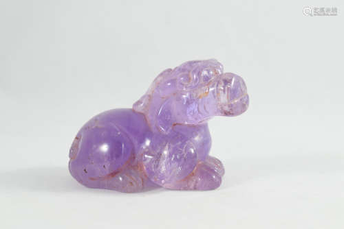 A Purple Cystal Beast Figure
