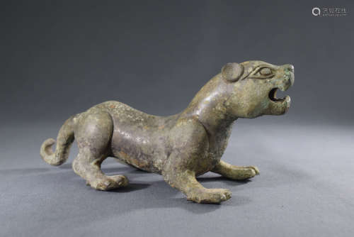 A Chinese Bronze Tiger