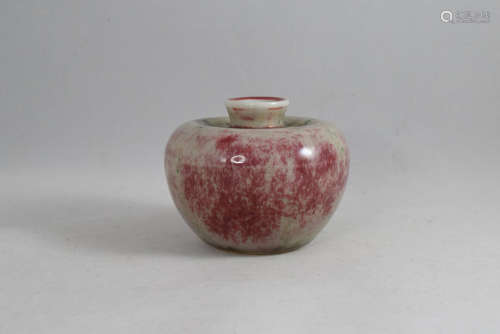 A Red Glazed Porcelian Vase Jar