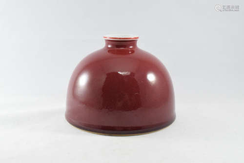 A Red Glazed Porcelian Vase