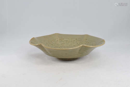 A YaoZhou Porcelain Carved Deer Bowl