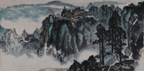 李琼久 山水