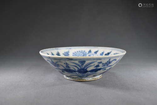 A Blue and White Porcelain Bowl