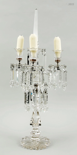 Large three-flame crystal tabl