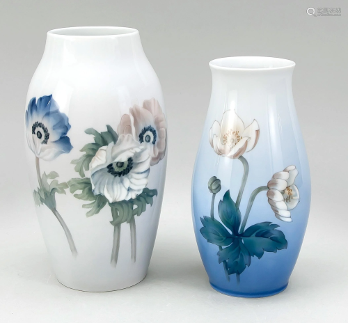 Two vases, Bing & GrÃ¶ndahl, 19