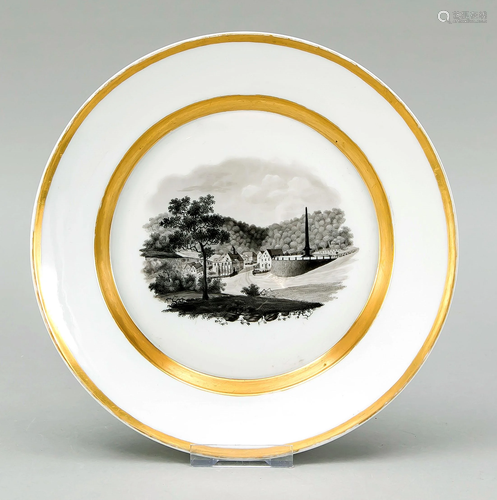 View plate, KPM Berlin, around