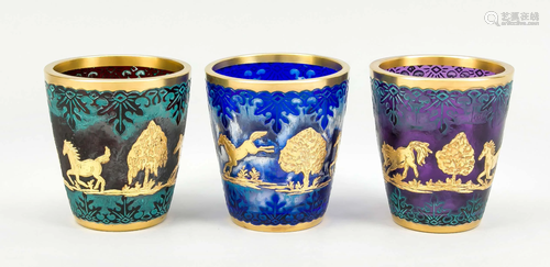 Three beakers, 20th century, r