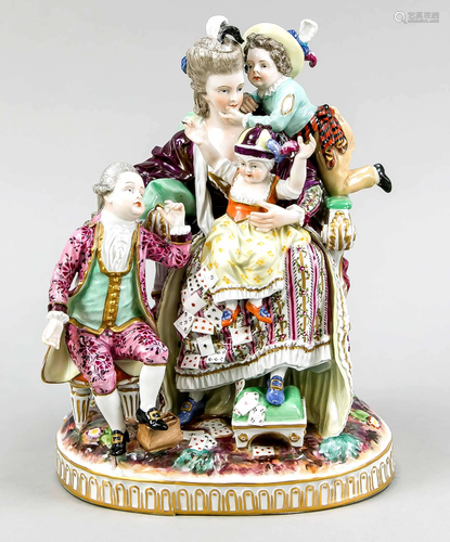 Genre figure group, German, 19