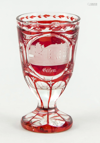 Souvenir glass, around 1900, r