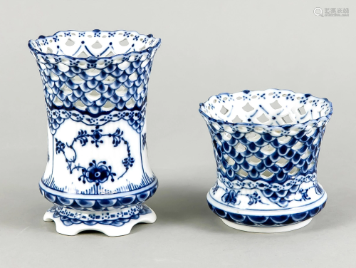 Two vases, Royal Copenhagen, D