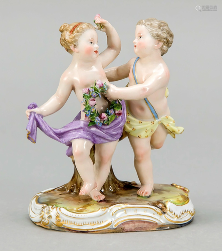 Cupid group, Meissen, mark 185