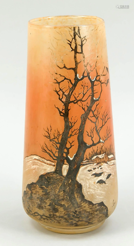 Vase, France c. 1920, marked J