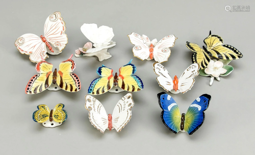 Ten butterflies as wall or tab