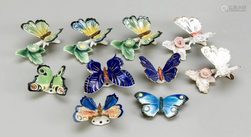 Ten butterflies as wall or tab