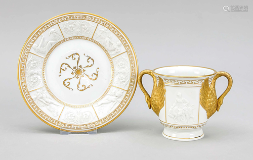 Cup with saucer, Naples, c. 18