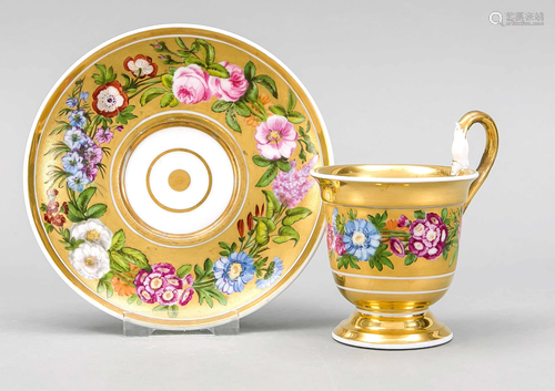 Biedermeier cup and saucer, Bo