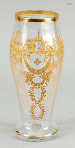 Vase, 19th century, round stan