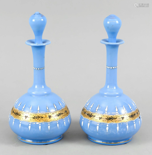 Pair of small carafes, c. 1900