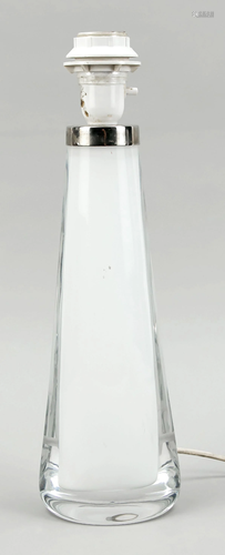 Lamp base, 20th c., oval stand