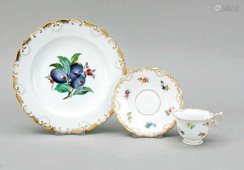 Cup with UT and plate, Meissen