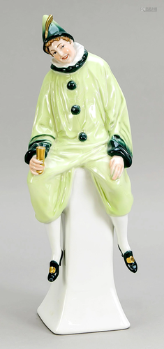 Pierrot on pedestal, Anton BÃ¼s