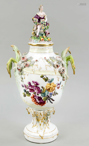 Potpourri lidded vase, KPM Ber