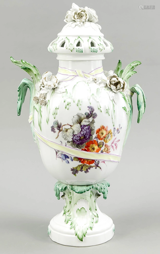 Potpourri lidded vase, KPM Ber