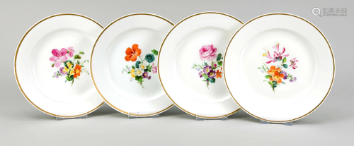 Four dessert plates, KPM Berli